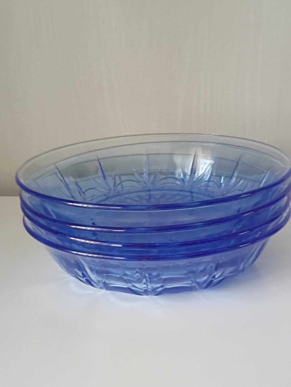 Vintage Avon American Cobalt Blue Classics Bowls W/ Fascinating Backstory Marked